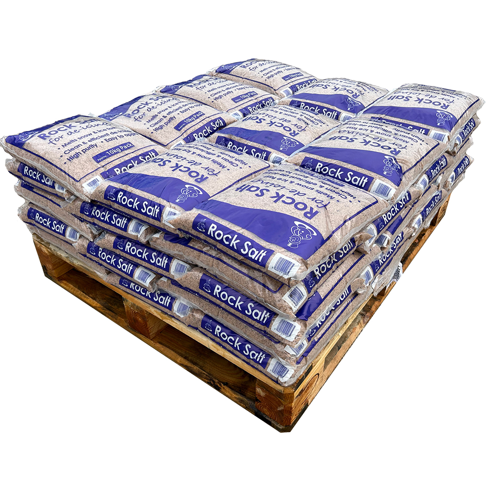 Brown De-Icing Rock Salt 50 x 10kg Bags