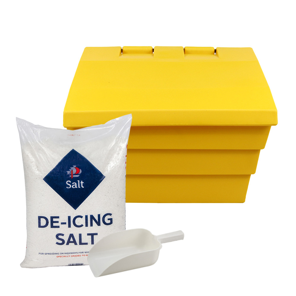 2 Cu Ft Grit Bin Winter Pack - 50 Litre / 50 kg Capacity