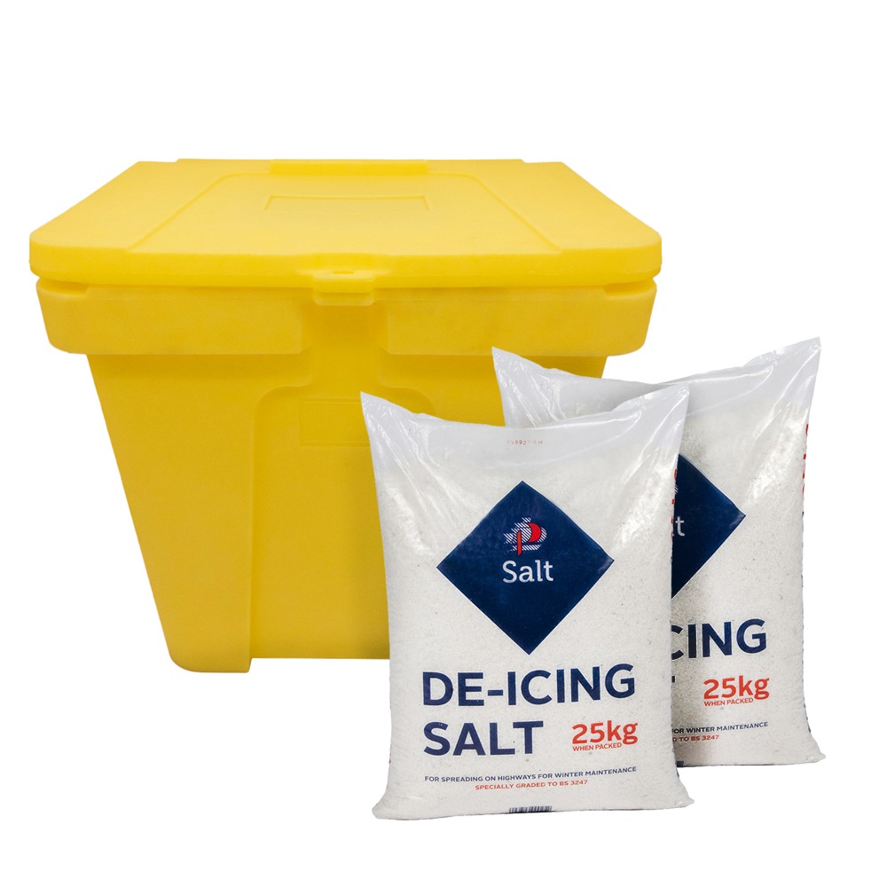 EverTough 110 Litre Lockable Grit Bin with Salt